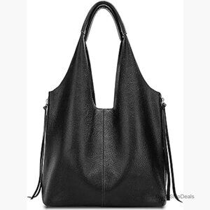 Genuine Leather Hobo Bag Large Slouchy Tote Purse Shoulder Handbag Satchel